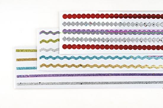 Autocollants En Mousse Pailletée Étoiles - Lot De 76 - 3 Tailles (15, 25, 45mm) - Or - Pour DIY, Scrapbooking, Décoration