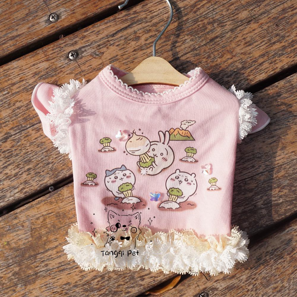 

Chiikawa Cartoon Print Pet T-shirt for Cats and Dogs 3XS