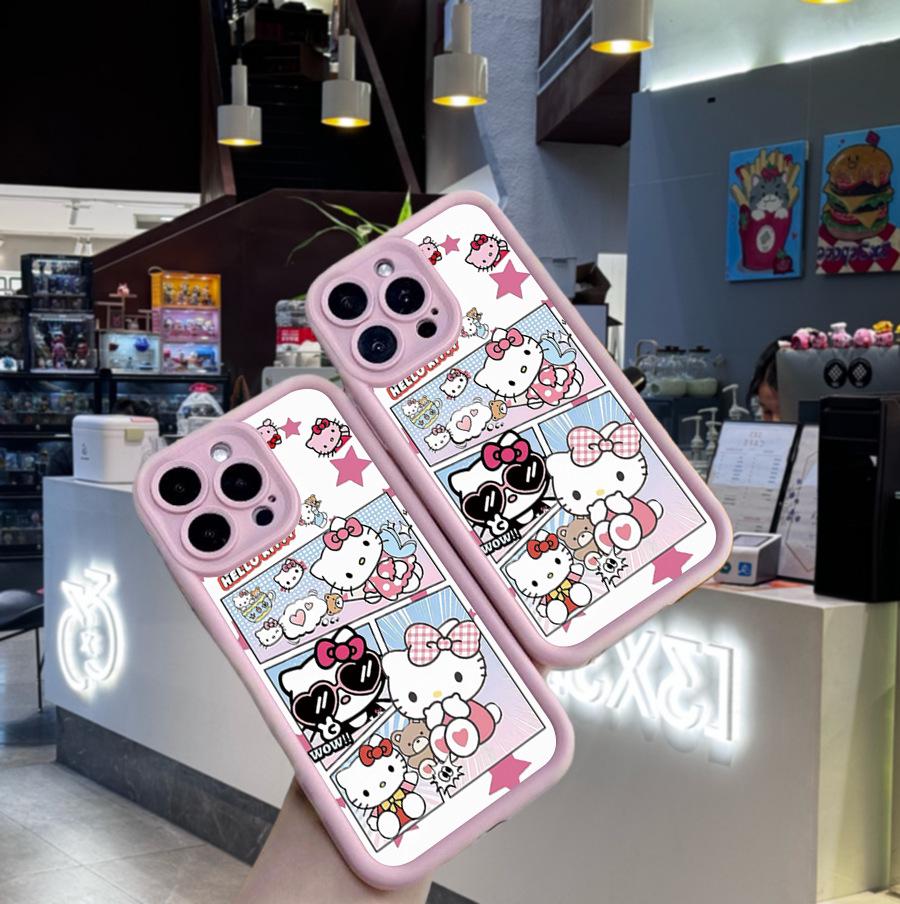 Sanrio TK Sandpaper Cute Pink Phone Case for Apple 16