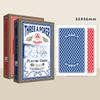 AAA Guandan Playing Cards, AAA Game Entertainment Cards, Blue Core Paper Cloth Pattern Wide Cards, 2208 Red, 10 Decks Per Set