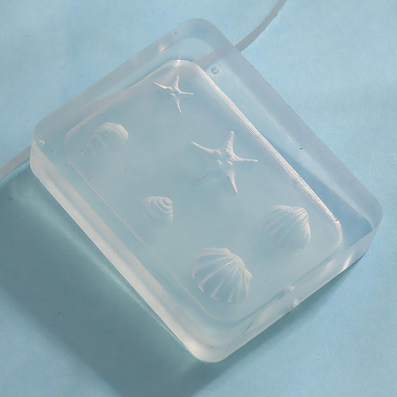 Nail Art Soft Silicone Mold Shell Conch Molds 3D Silicone Carved Ocean Style Diy Nail Design Template Nail Accessories For Salon