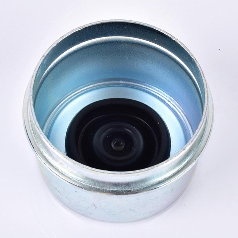 4x Trailer Hub Cover 1.98" Replacement Axle Wheel Hub Bearing Dust Cap RV Repair Fixing Axle Dust Cap Cup with Rubber Plug