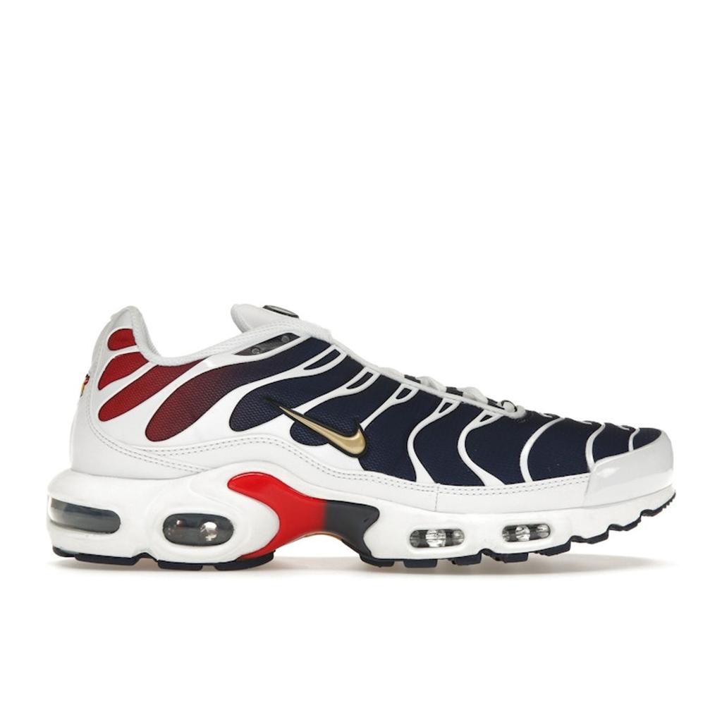 Nike Paris Saint-Germain X Air Max Plus Home Kit Men Sneakers White Midnight-Navy University-Red FZ4776-100