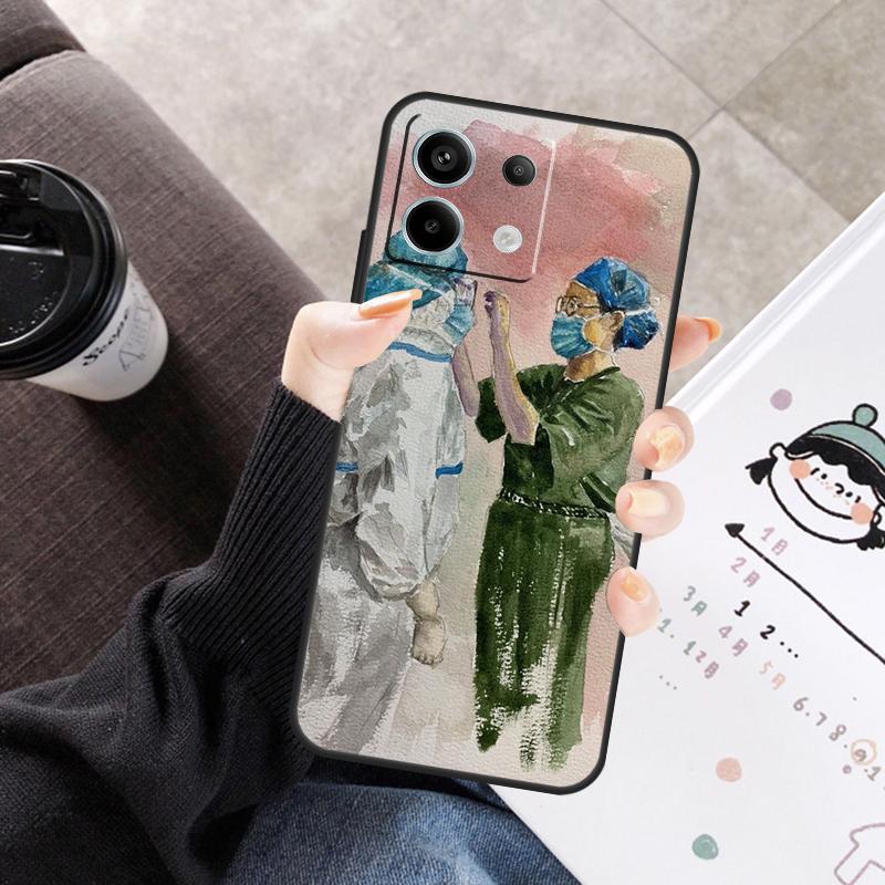 Medicine Doctor Nurse Cover For Xiaomi Redmi Note 14 10 11 12 13 15 Pro Plus Case For Redmi 15 15C 14C 12C 10C 13C