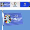 Durable Polyester 2024 Euro Cup Team Flag For Soccer Fans Vibrant Banner