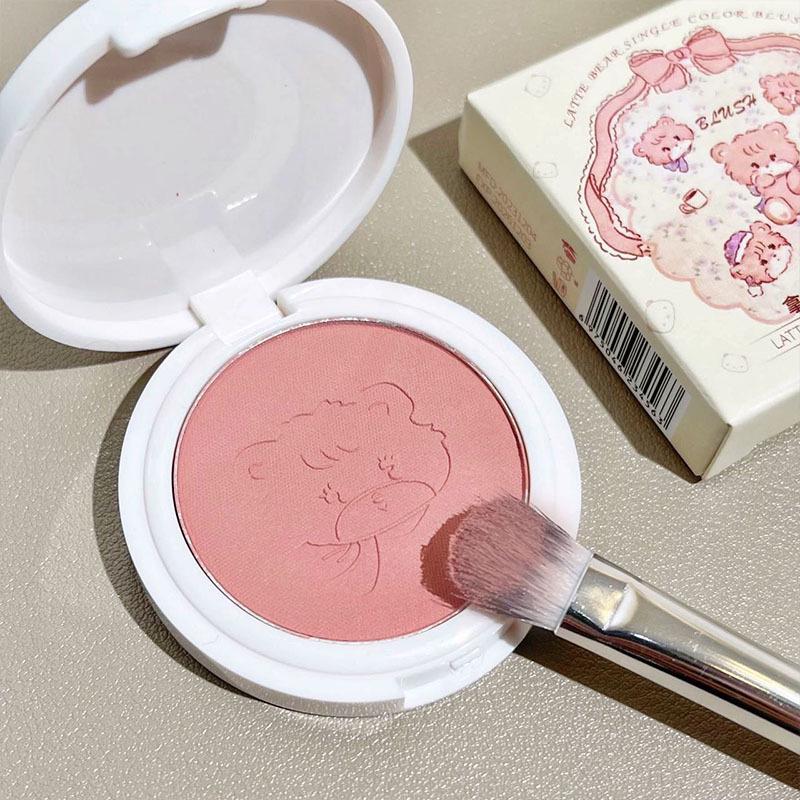 TSOI Latte Bear Monochrome Blush Natural Easy-Apply Makeup Versatile High-Color Energetic Girl.