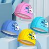 New Cartoon Swimming Caps for Boys Girls PU Waterproof Comfortable Kids Swim Caps Ear Protection Printed Children Swimming Caps