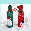 Charming Christmas Wine Bottle Cover Featuring Sequin Decoration And Embroidery Art