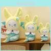 Adorable Mermaid Bunny Plush Doll Cute Princess Toy For Girls Birthday Gift In Green And Pink