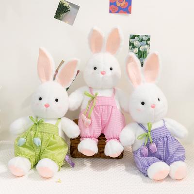 Macacão Tulipa Pacha Coelho Brinquedos de Pelúcia Presente de Aniversário para Menina Boneca de Troca Almofada de Carro