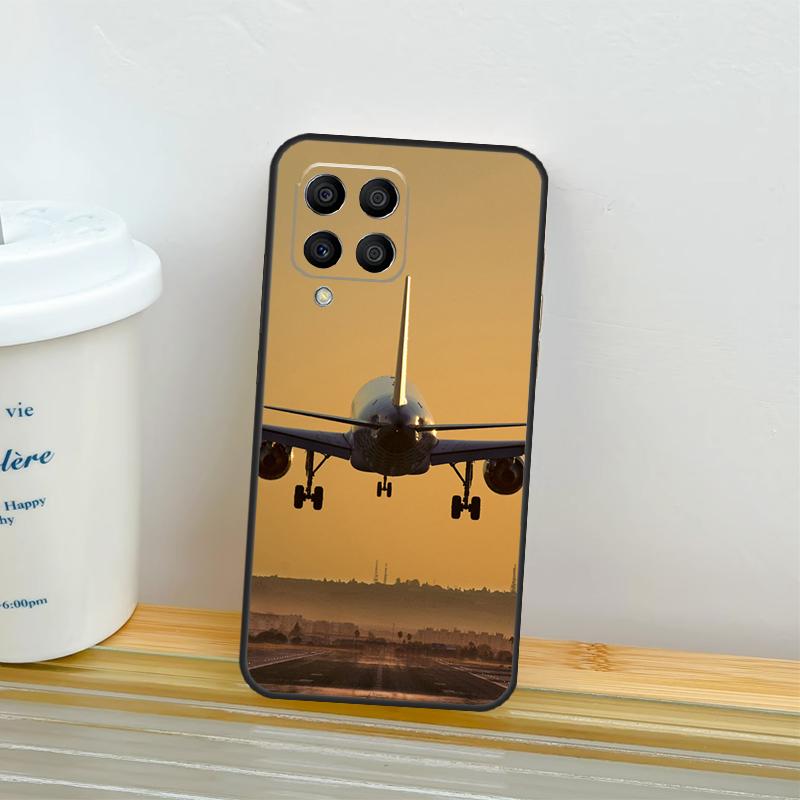 Airplane Plane Aircraft Case For Samsung Galaxy M52 M32 M12 M16 M14 M54 M13 M33 M53 M56 M36 M31 M11 M35 M55 M15 M06