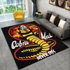 Tappeto Tappetino Cobra Kai TV Amanda Karate per Camera da Letto Soggiorno Divano Sala Giochi Zerbino Decorazioni per la Casa, Tappeto per Area Bambini Antiscivolo Regalo