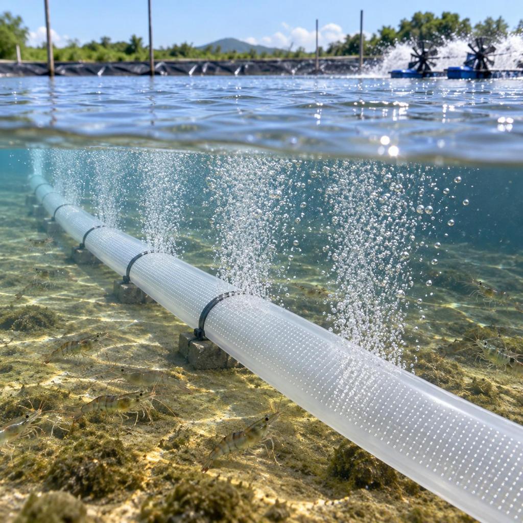 Aerator Hose Flexible Perforated Aeration with Fine Openings RollFriendly for Water Oxygenation