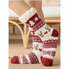 Christmas Fuzzy Socks Womens Winter Thermal Warm Floor Sock Soft Female Home Indoor Gifts Non Slip Grip Slipper Sock Fluffy