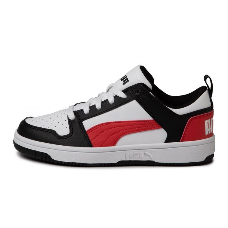 (GS) PUMA Rebound Layup Low SL Jr Sneakers Red/Black Kids 370490-07 EU 35.5
