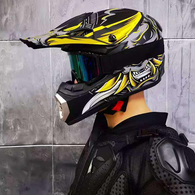 Men's Full Face All-Season Off-Road Helmet for Electric Vehicles and Mountain Bikes