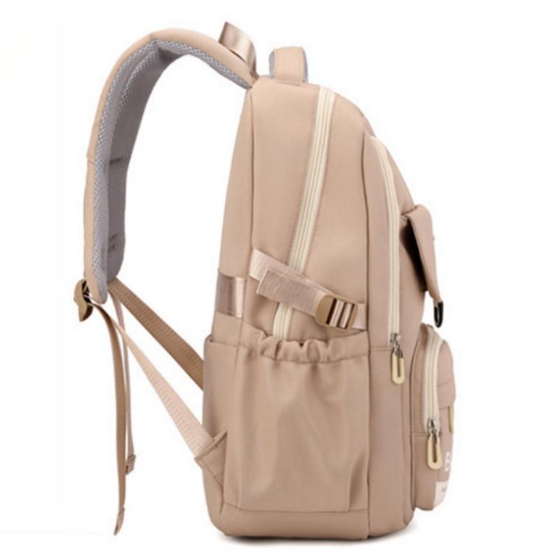 BAIJIAWEI 2024 Summer New Schoolbag High Quality Nylon Waterproof Junior High School Book Bag Lightweight Big Capacity College Student Travel Backpack