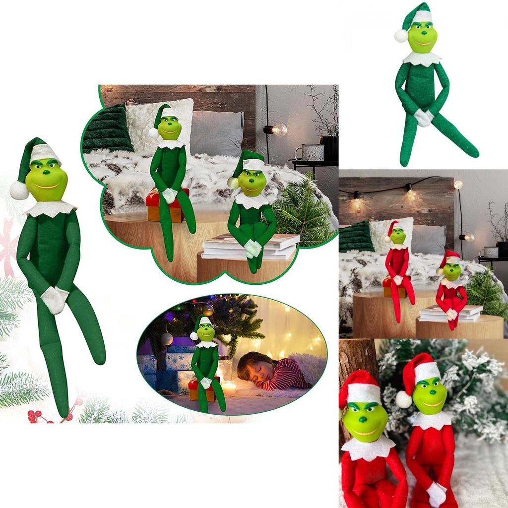 Decorações de Boneco Grinch de Natal Macias Confortáveis E Perfeitas Como Enfeites e Presentes de Feriado