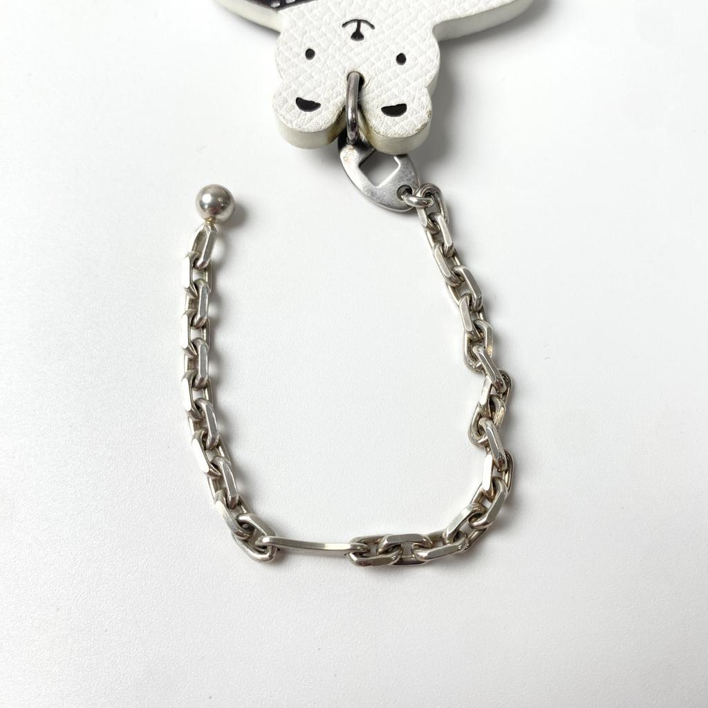 Used HERMEScharm white/Brown Women