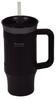 Pearl Metal Vacuum Cold Water Direct with Grandy 2-Way Tumbler, 600ml, Insulated, Bottle, Drinking, Straw, Handle, Black, HC-1284