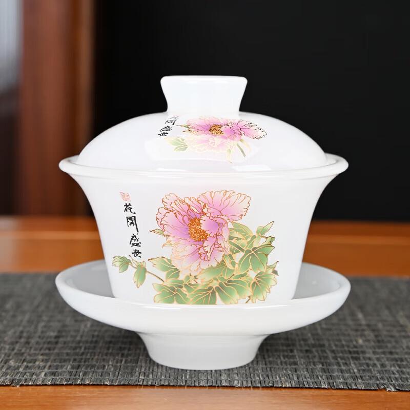 Tea Xun Glazed Sancai Gaiwan Tea Bowl