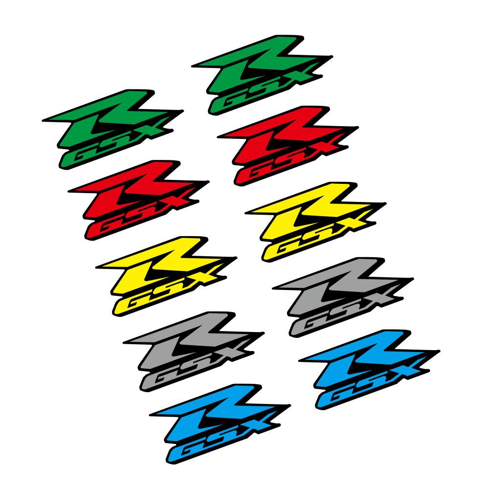 2pcs for Suzuki GSXR 600 / 750 / 1000 Fairing Decals Stickers жёлтый