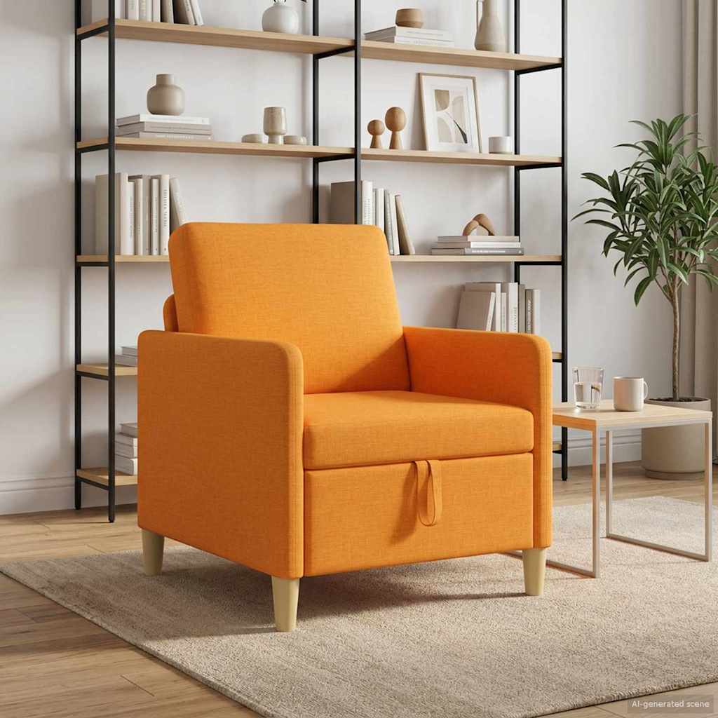 Sofa with Storage Dark Yellow 72 x 78 x 87 cm Polyester