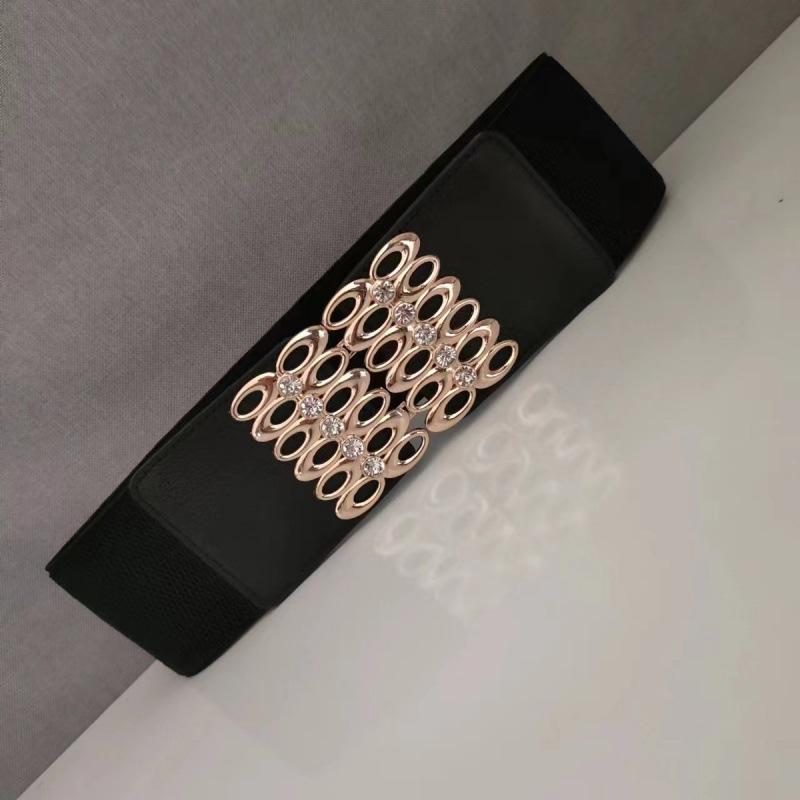 And Stylish Comfortable Black Elastic Waist Belt For Women Ideal For Dressy Wear Casual