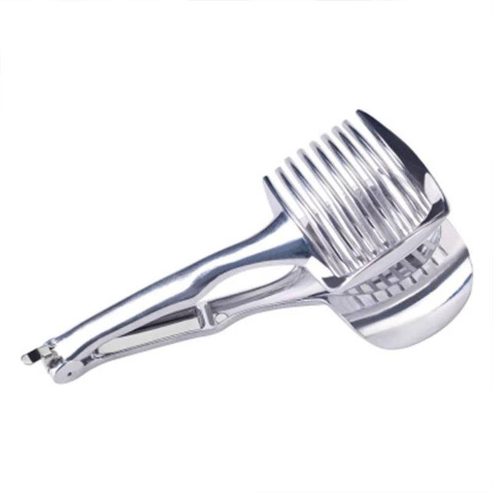 Stainless Steel Kitchen Handheld Orange Lemon Slicer Tomato Cutting Clip Fruit Slicer Onion Slicer Kitchen Item Cutter Accessories