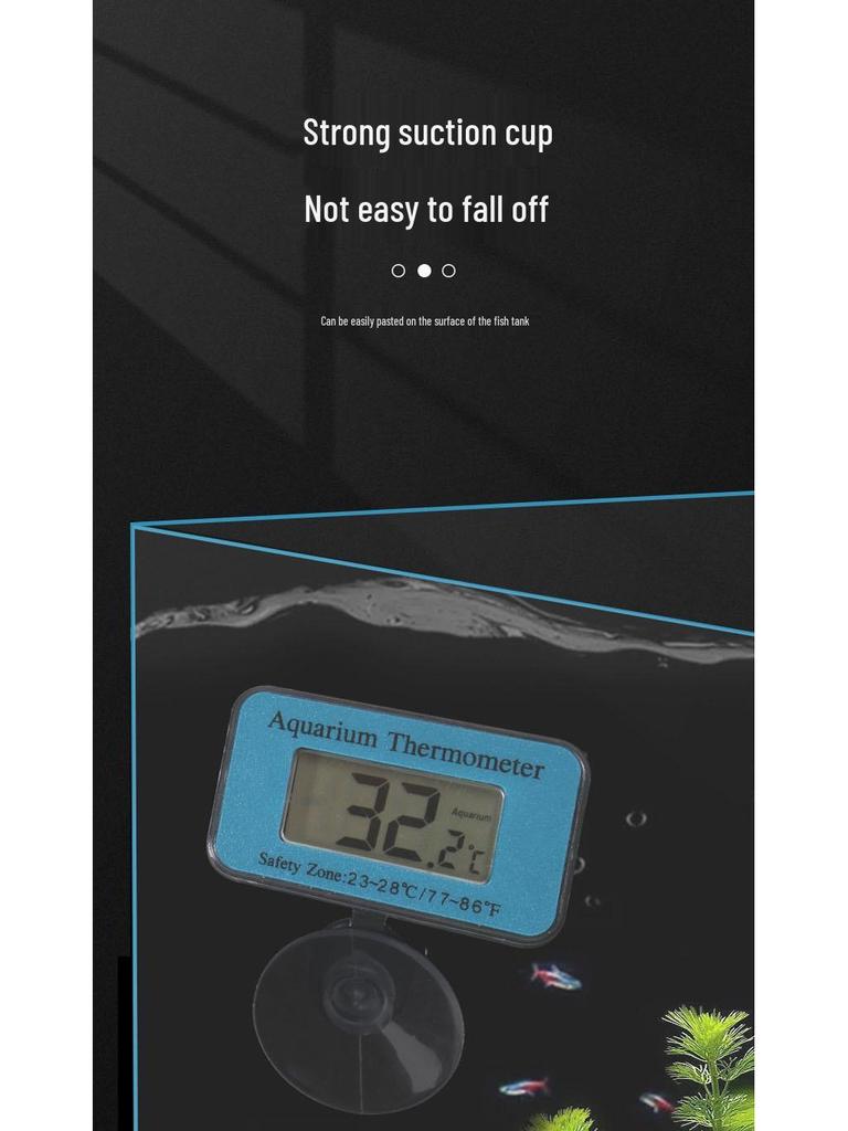 Digital LCD Submersible Waterproof Aquarium Thermometer with Suction Cup