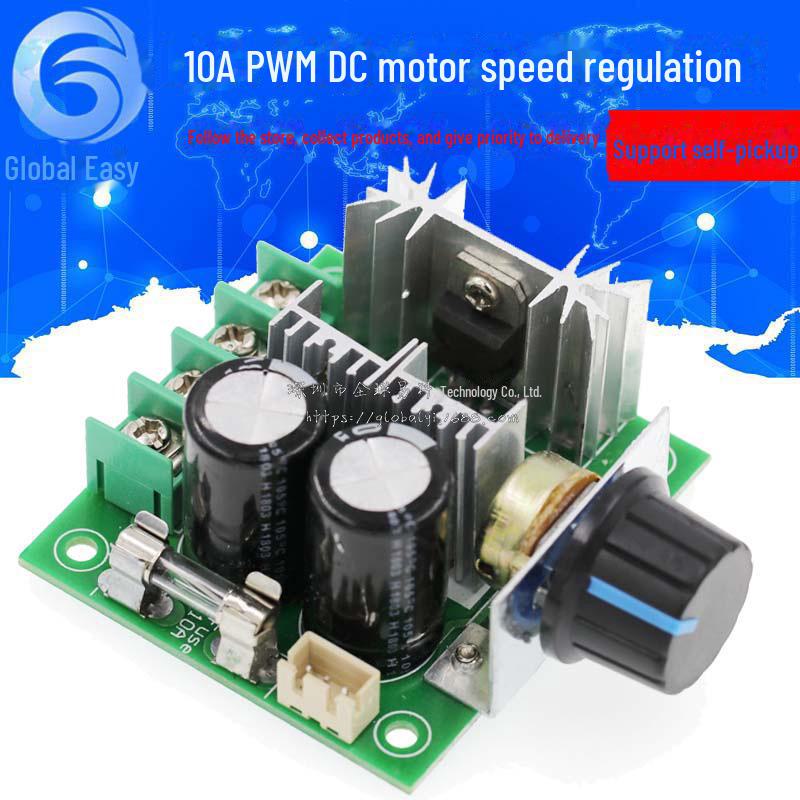 Hocheffizienter 12V-40V 10A DC-Motordrehzahlregler mit stufenlosem PWM-Steuerschalter