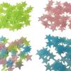 Luminous Star Wall and Window Stickers - Fluorescent 5-Point Stars with 3D Fridge Magnets