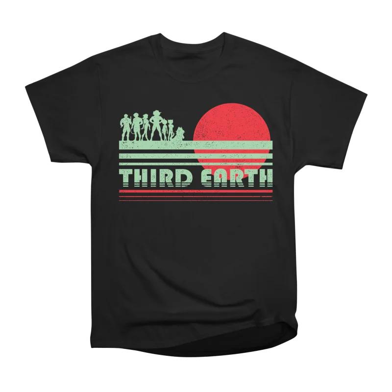 Men Casual Shirts Short Sleeves THIRD EARTH Tees Oversized T-shirts S