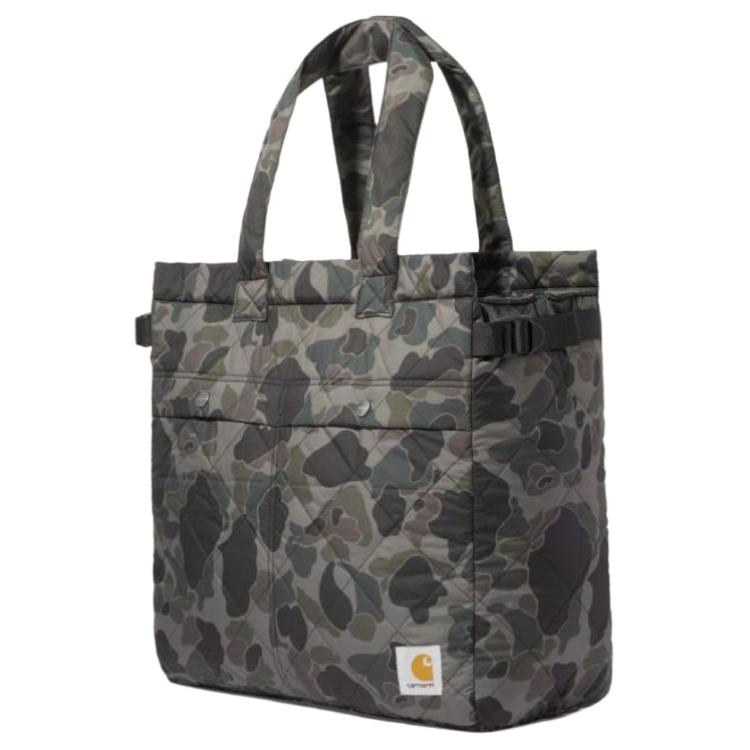 New Carhartt WIP Recycled Polyester Tote Bag Shopping Bag Handbag Men's Gray Duck I033785-CA-MO