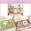 Modern Minimalist Cartoon Bathroom Mat With Water Absorbent Silicon Diatom Mud For Shower Floor Flooring