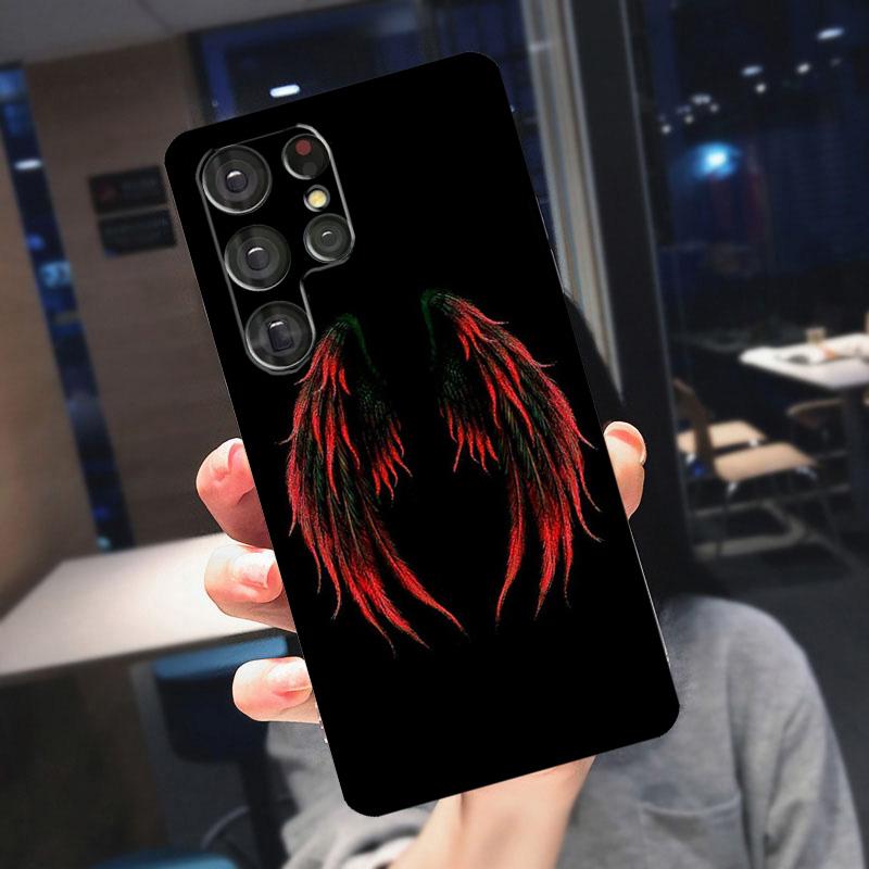 Exquisite Wings Cover For Samsung Galaxy S23 S24 S25 Ultra S21 S22 S20 S9 S10 Plus S21 FE S24 FE Phone Case