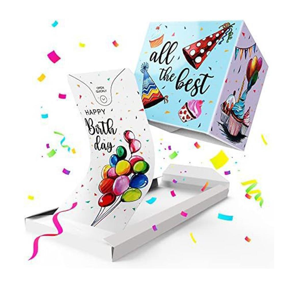 Всплывающая взрывная складная подпрыгивающая подарочная коробка украшения для вечеринки коробка-сюрприз для дня рождения