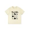 Summer New Niche Cartoon Fun Kitten Printing Design Sense Short Sleeve T-Shirt Women's Casual Loose Versatile Top