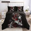 Set Copripiumino Teschio Urlo Horror 3D Misura Queen Set Biancheria da Letto Teschio di Zucchero Singolo Twin Full King Copripiumino Decorazione Camera da Letto