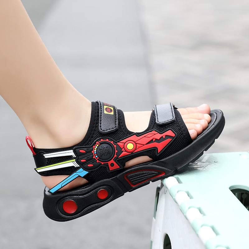 28-40 Sandale de vară ușoare pentru copii, la modă, cu velcro, casual, pantofi de plajă pentru exterior