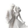 Romantická figurka páru 3D tištěná socha milenců se oblekem ženicha a svatebními šaty nevěsty Výročí Dárek na Valentýna pro manžela manželku