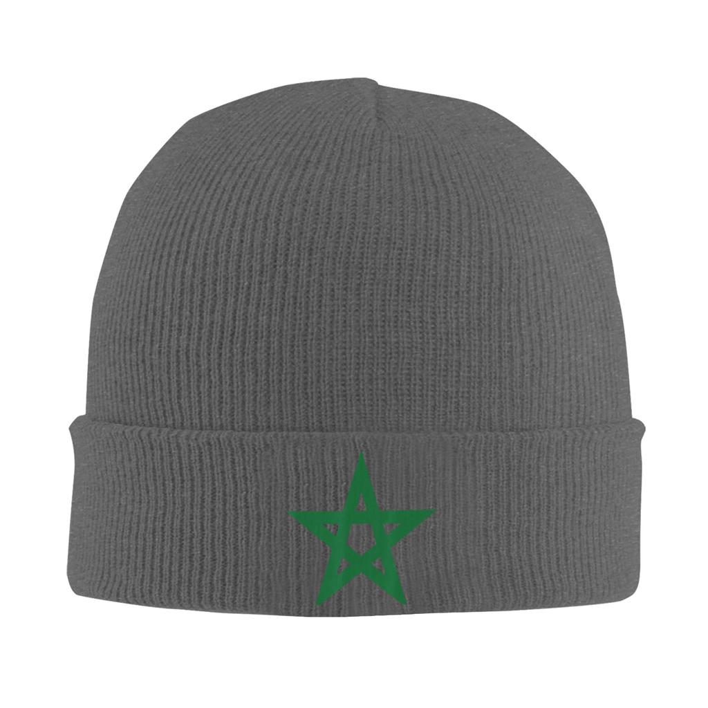 Morocco Flag Beanie Hats  Bonnet Hats Men Women Unisex Trendy Outdoor Knit Hat Spring Design Warm Caps