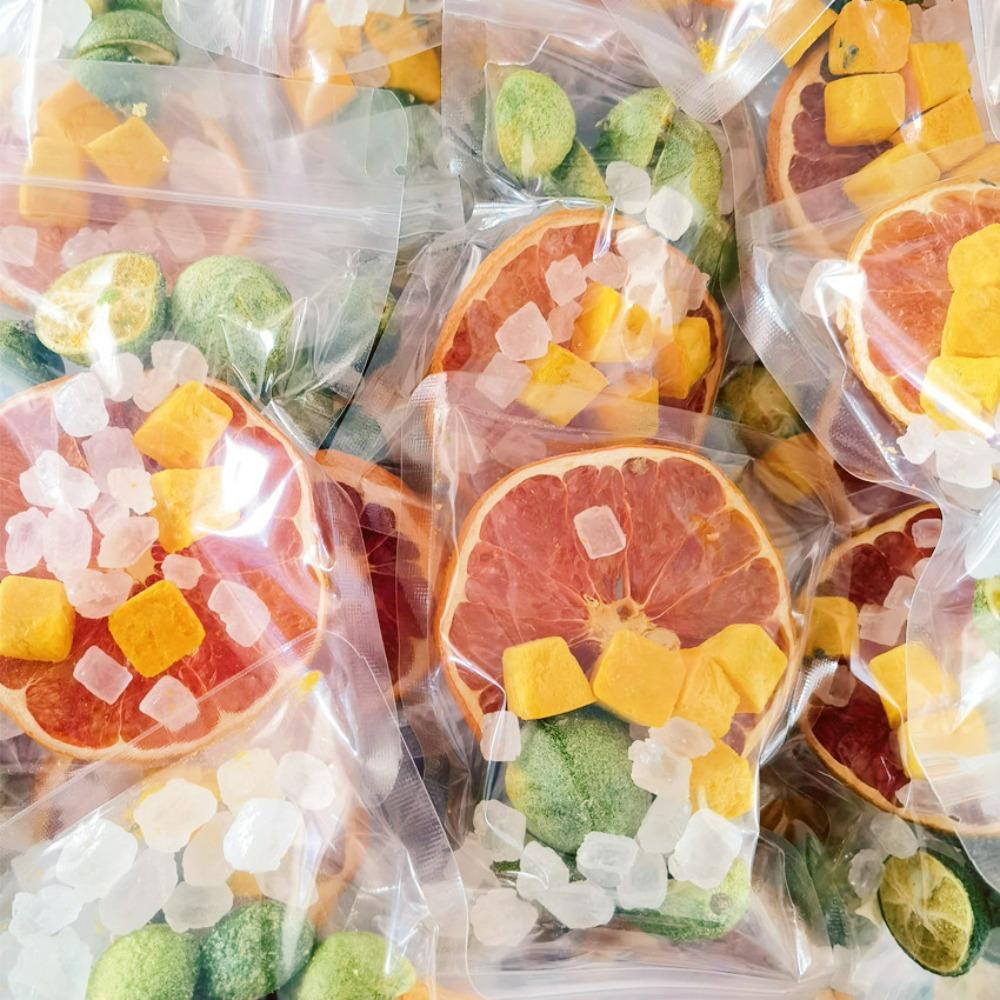 12pcs Kumquat Lemon Passion Fruit Loose Tea Independent Small Packaging Fragrant Freeze-dried Water Soaked Health Tea
