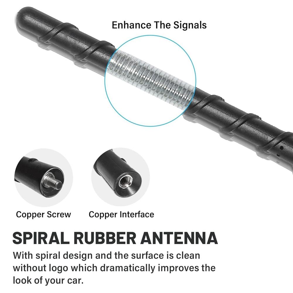 68297936AA 7” Antenna Mast For 2011-2025 Jeep Grand Cherokee Renegade Compass Chrysler 200 Fiat 500 FM AM Radio Aerial 5091100AB