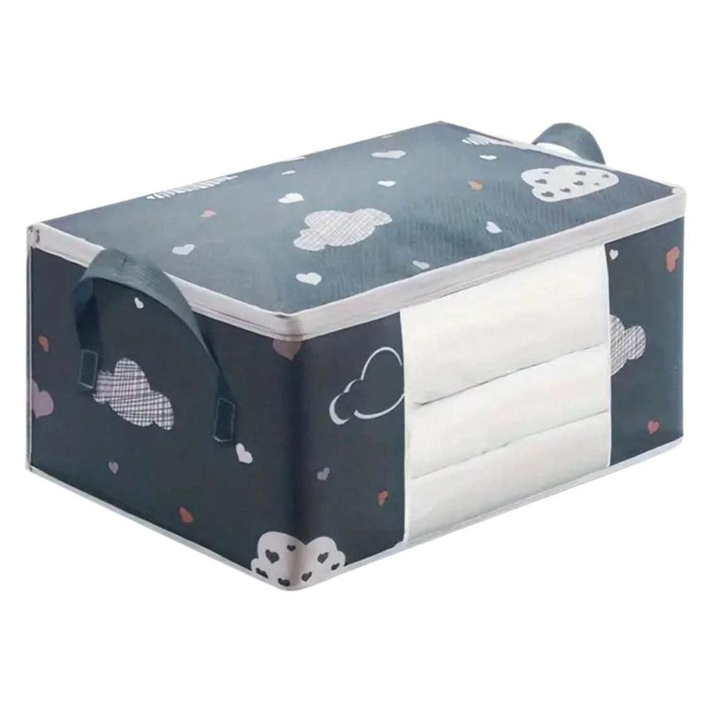 Fabric Storage Box With Viewing Window, Large-capacity Clothing And Quilt Storage Bag, Moving And Sorting Bag