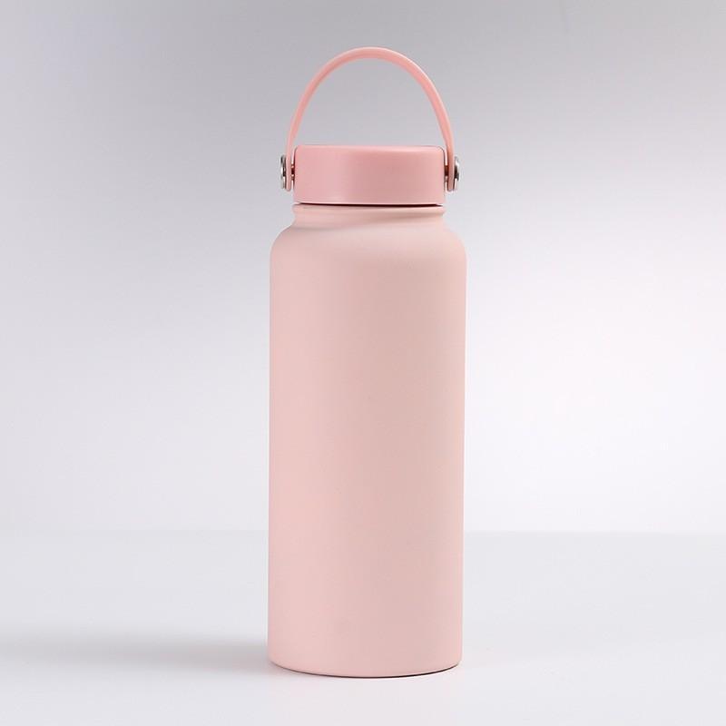 Insulated Water Bottle Floral Printed Stainless Steel Leak Proof Reusable for Office Women Girls Daily Drinking