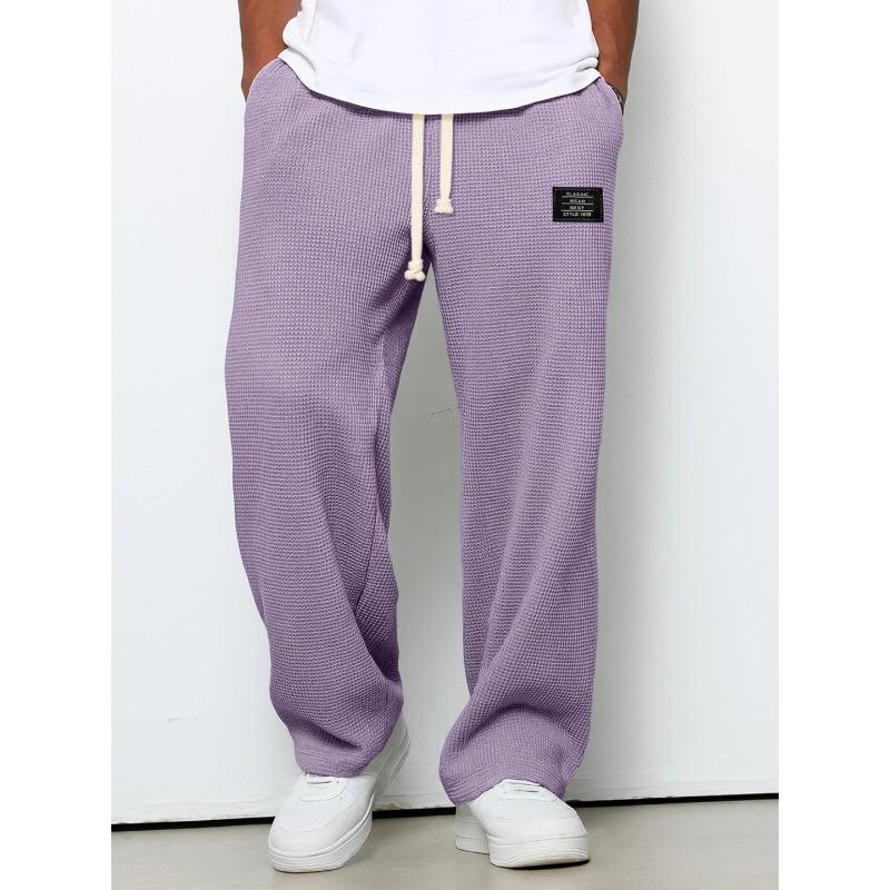 Men's Spring Autumn Trendy Brand Loose Vertical Straight Sweatpants Wide-leg Sports and Casual Trousers