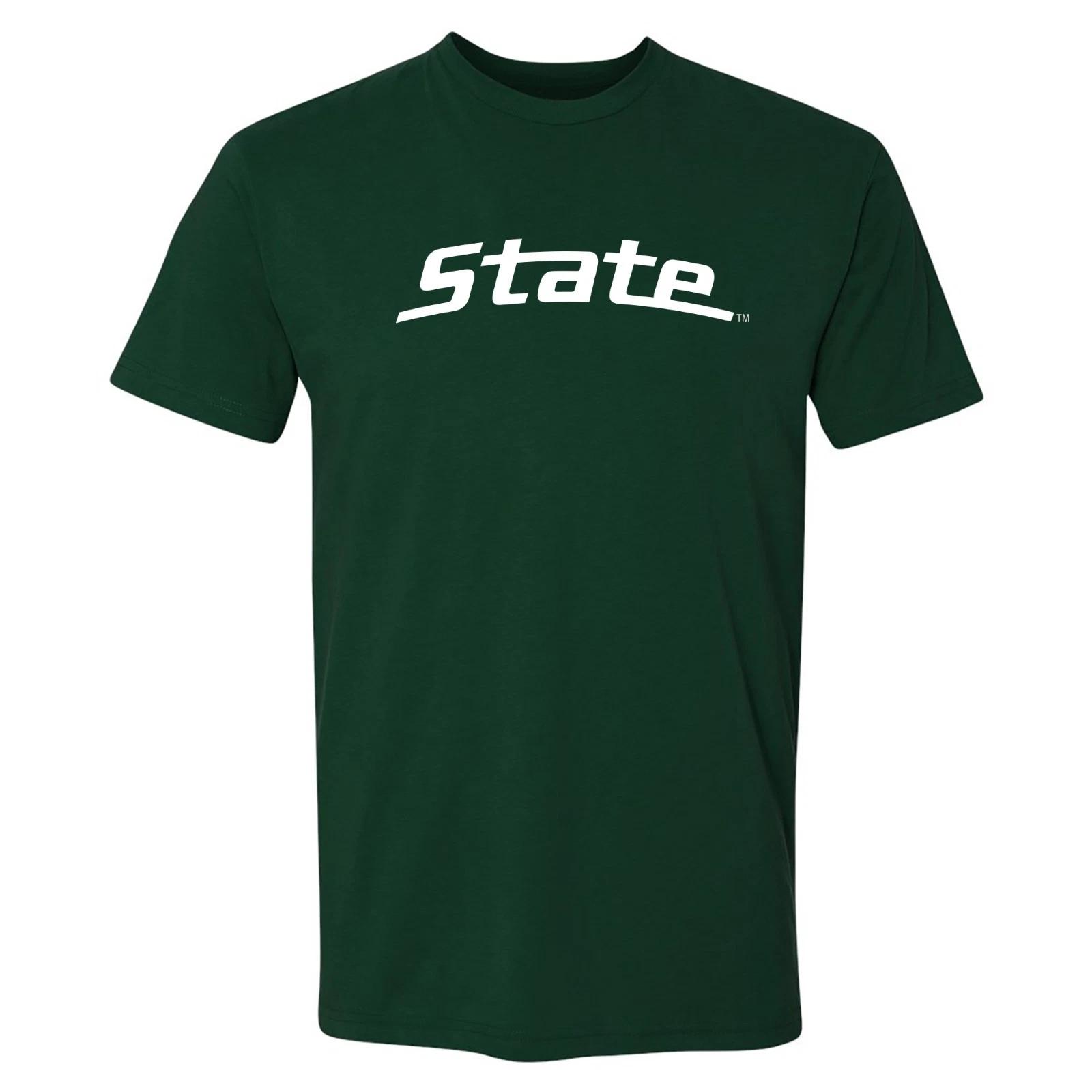 MSU State Wordmark NLA T-Shirt - Forest L