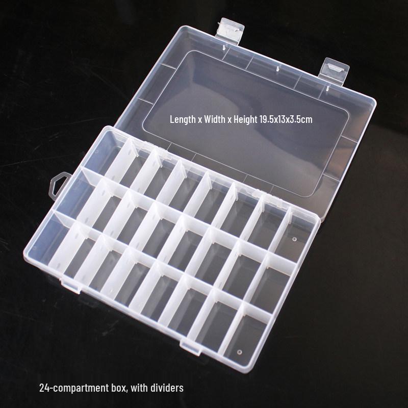 PP Transparent Dustproof Lock Box for Jewelry, Keys, Electronic Parts, and Ornaments