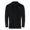 Love Moschino Mens Heart Cotton Long-Sleeved Polo Shirt